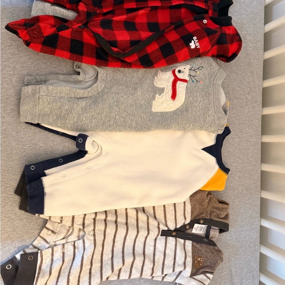 Old Navy Baby Onesie with Navy and Yellow Accents